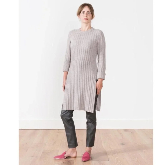 Joseph rib tunic sweater Gray/Tan Tunic S - Picture 1 of 12